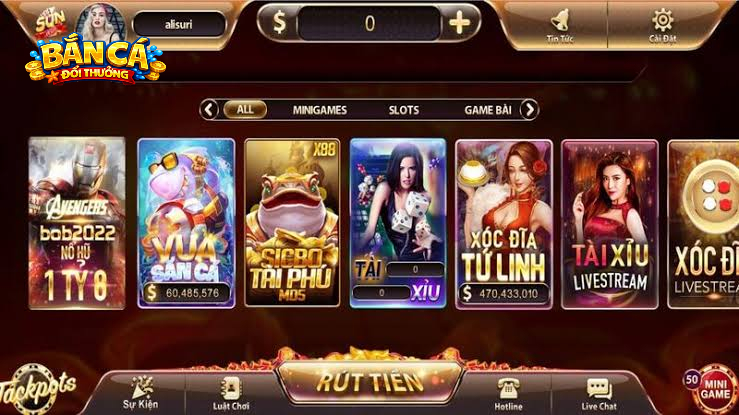 Kho game đa dạng và hấp dẫn của Sunwin